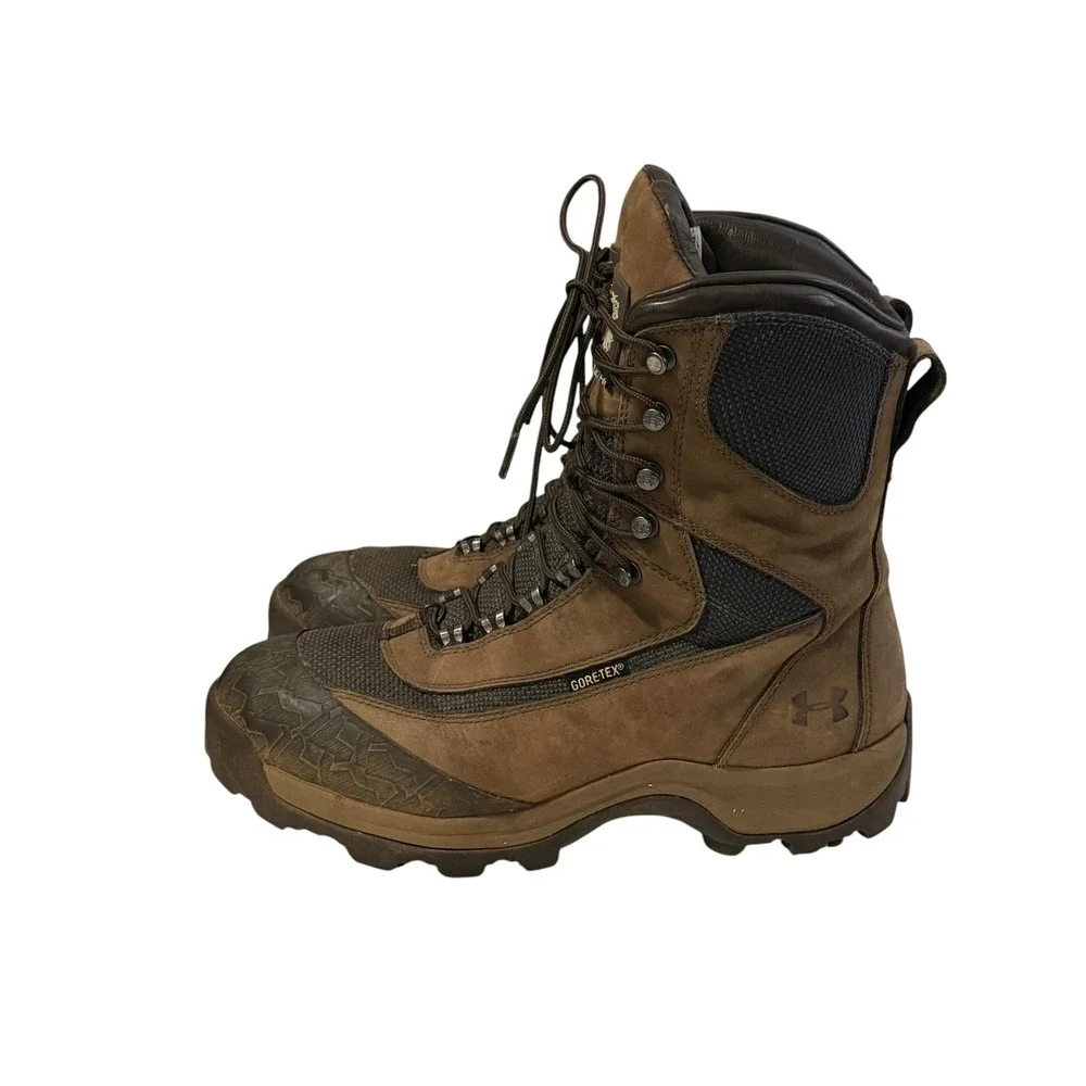Under Armour Gore-Tex Primaloft Hunting Boots Brown Mens 10.5 1230895-213